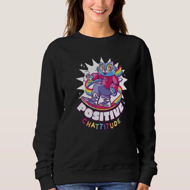 Positiv chattitydkatt t shirt (Framsida)
