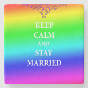 Positiv citat Giftermål Marble Stone Underlägg