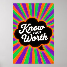 Positiv citat Pop Art Poster