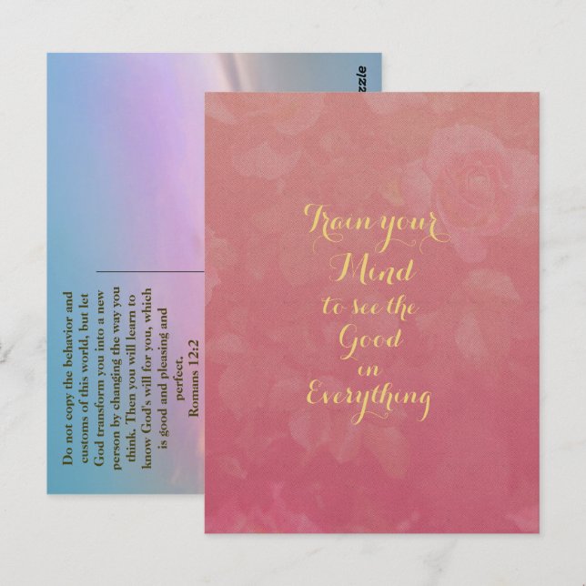 Positiv citattecken för guld Se Bra i allt Vykort (Fram/baksida)