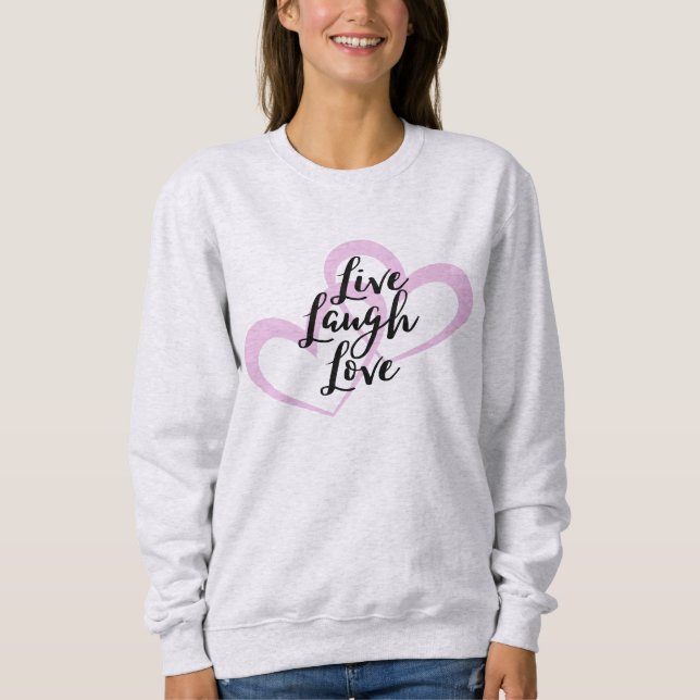 Positiv design för levande Laugh Kärlek Cute T Shirt (Framsida)