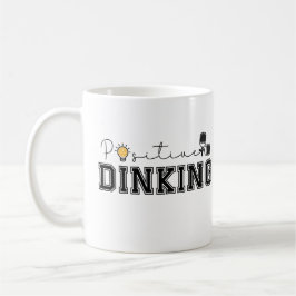 Positiv Dinking Rolig Pickleball Citat  Kaffemugg