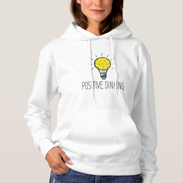 Positiv docka Pickleball Women's Hoodie T Shirt (Framsida)