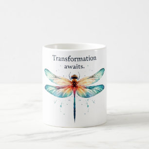 Positiv Dragonfly-bekräftelse Kaffemugg