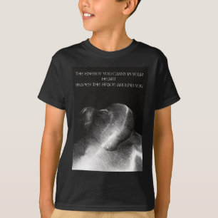 Positiv energi i hjärtat t shirt