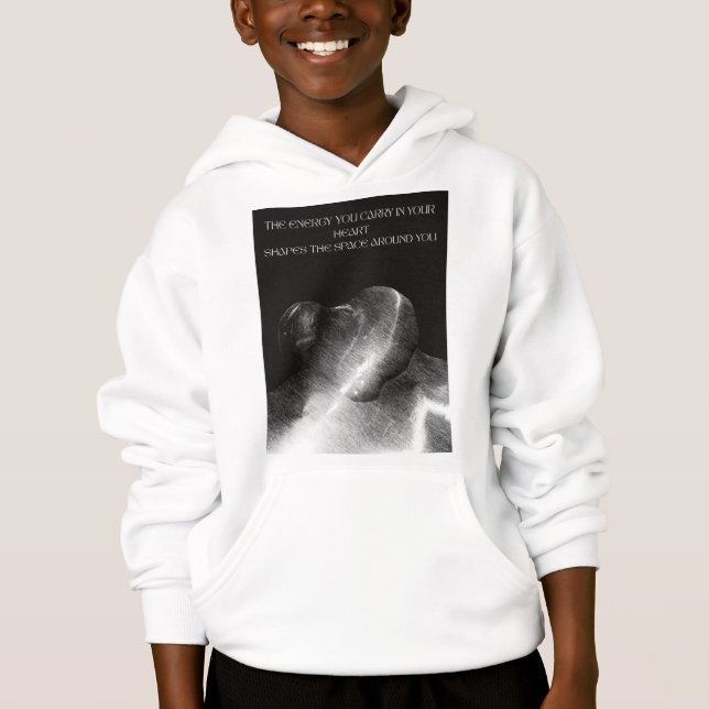 Positiv energi i hjärtat t shirt (Framsida)