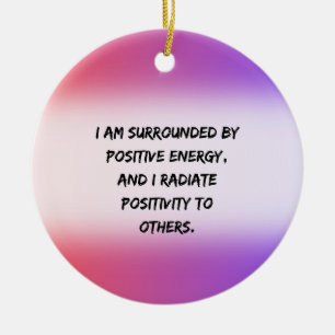 Positiv energi - Motiveringsoffert Julgransprydnad Keramik