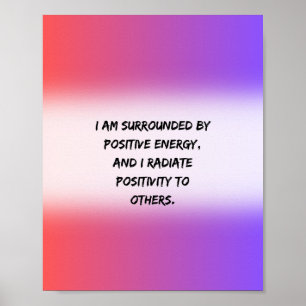 Positiv energi - Motiveringsoffert Poster