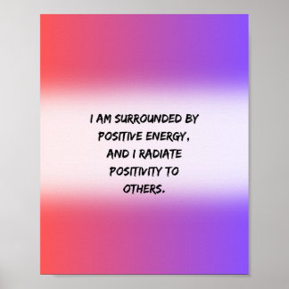 Positiv energi - Motiveringsoffert Poster
