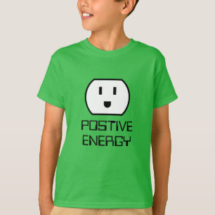 Positiv Energi rolig grön väggkontakt barns T Shirt