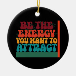 Positiv energigrafisk utformning julgransprydnad keramik