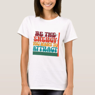 Positiv energigrafisk utformning t shirt