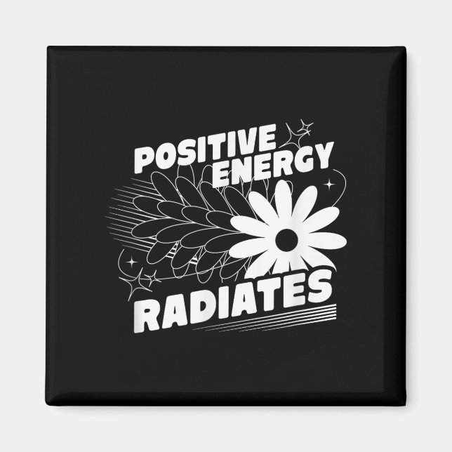 Positiv, energistrålande citat inspirati magnet (Framsidan)