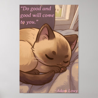 Positiv & Fredlig Katt Poster