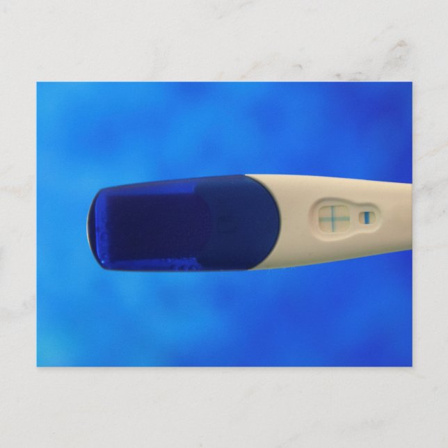 Positiv Gravid Meddelande Vykort (Framsida)
