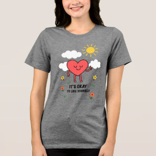 Positiv illustration av kärlek till sig själv - De T Shirt