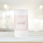 Positiv Kärlek-själv i dag Pastel Rosa-offert Frostat Ölglas<br><div class="desc">Positiv Kärlek-själv i dag Pastel Rosa-offert</div>