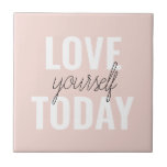 Positiv Kärlek-själv i dag Pastel Rosa-offert Kakelplatta<br><div class="desc">Positiv Kärlek-själv i dag Pastel Rosa-offert</div>