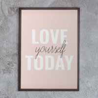 Positiv Kärlek-själv i dag Pastel Rosa-offert