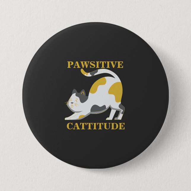 Positiv kattattityd knapp (Framsida)
