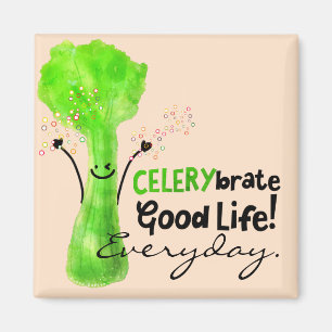 Positiv kelery Pun - Celerybrate Bra Life Magnet