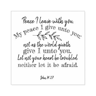 Positiv kristen citat: John 14:27 Stämpel