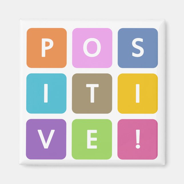 Positiv kubsamling magnet (Framsidan)