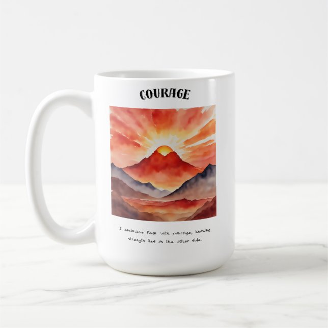 Positiv kursbekräftelse kaffemugg (Vänster)