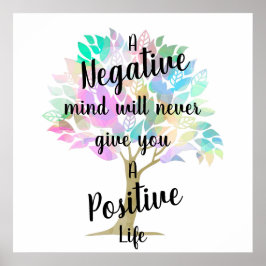 Positiv Livscitat Poster