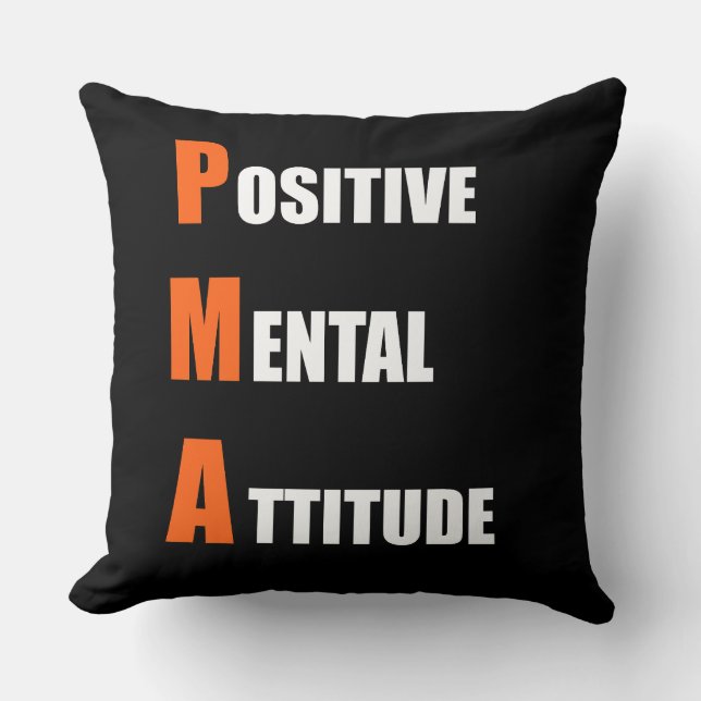 Positiv mentalattitydmotivation Dekorativ kudde (Framsida)