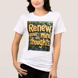 Positiv Mindset-offertdekalor med löfyll Ljus Fra T Shirt