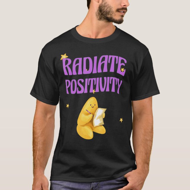 Positiv Modig inspirerande motivation Motivering T Shirt (Framsida)