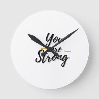 Positiv motiv design rund klocka