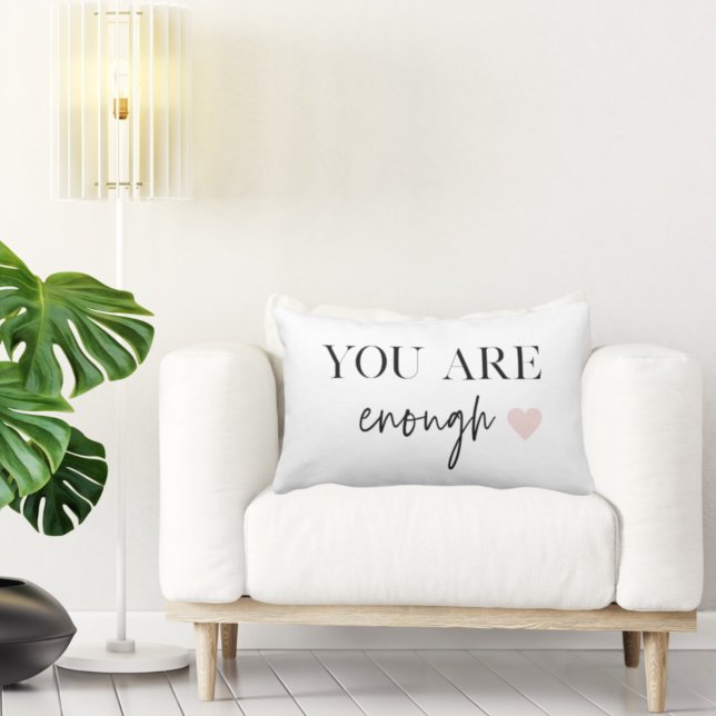 Positiv motivation du har nog med citat lumbarkudde (Skapare uppladdad)