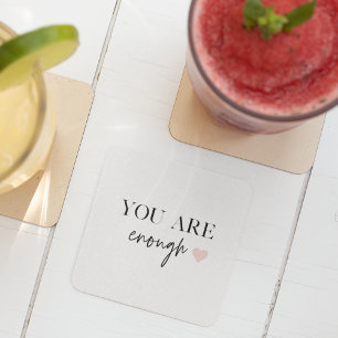 Positiv motivation du har nog med citat underlägg papper kvadrat