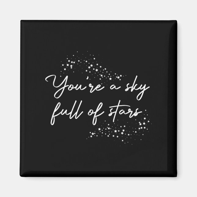 Positiv motivation en Fullt Himmel av stjärnor Magnet (Framsidan)