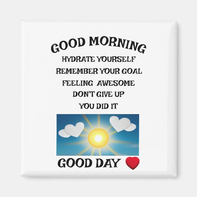 Positiv motivation magnet (Framsidan)