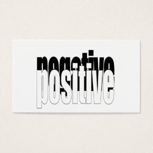 positiv och Negativ Visitkort