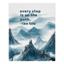 Positiv offert för bergsbilder, inspirerande taois