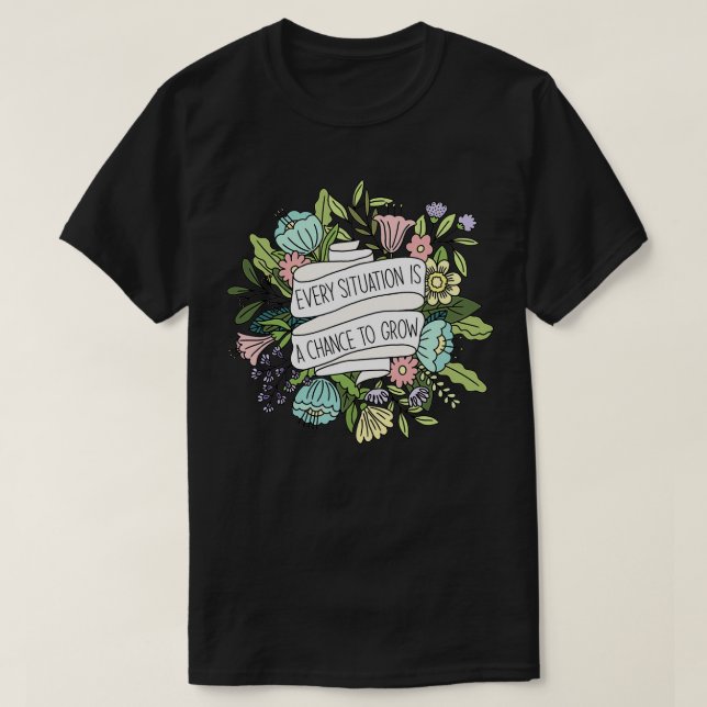 Positiv offert för blommigt t shirt (Design framsida)