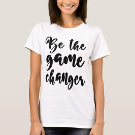 Positiv offert Var Gane Changer Black-skriptet T Shirt