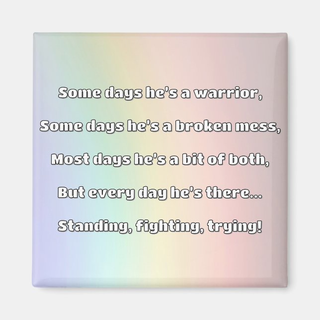 Positiv offertuppmuntran för tom styrka magnet (Framsidan)