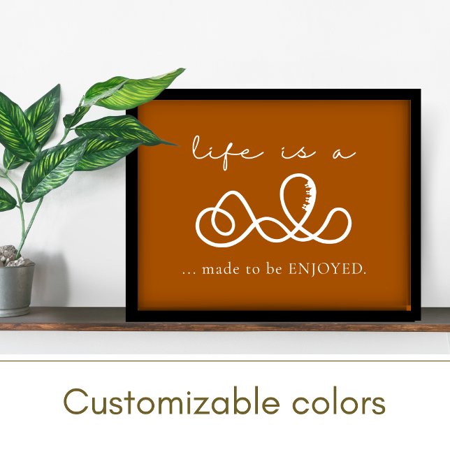 Positiv Orange för inspirationell Wise Ord Rust Poster (Skapare uppladdad)