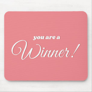 Positiv Ord-citat i Rosa och vit koral Musmatta