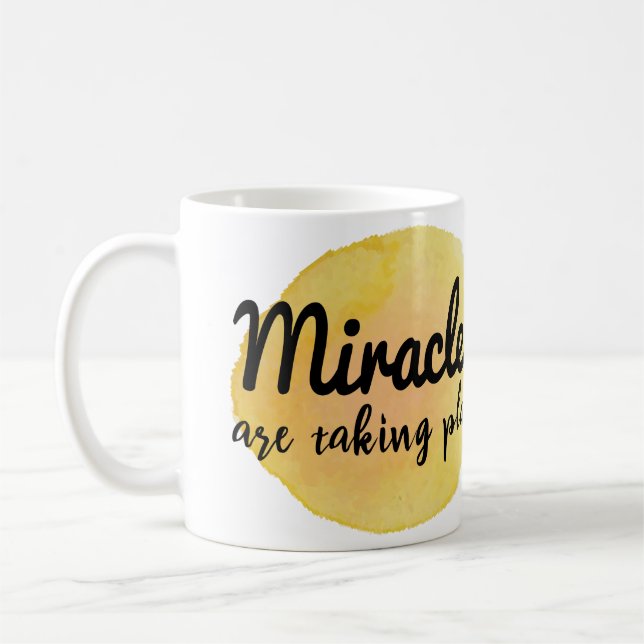 positiv ord för liv och arbete kaffemugg (Vänster)