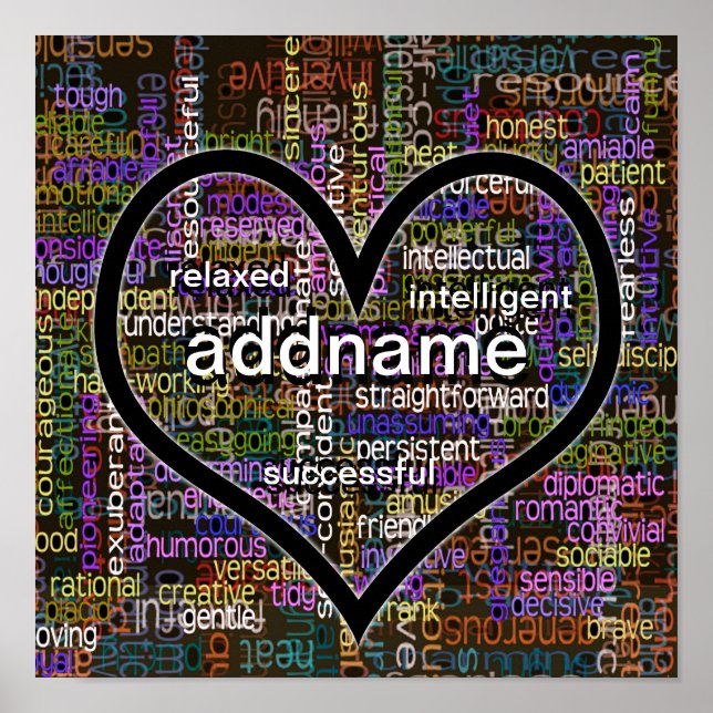 Positiv Ord! Poster (Framsidan)