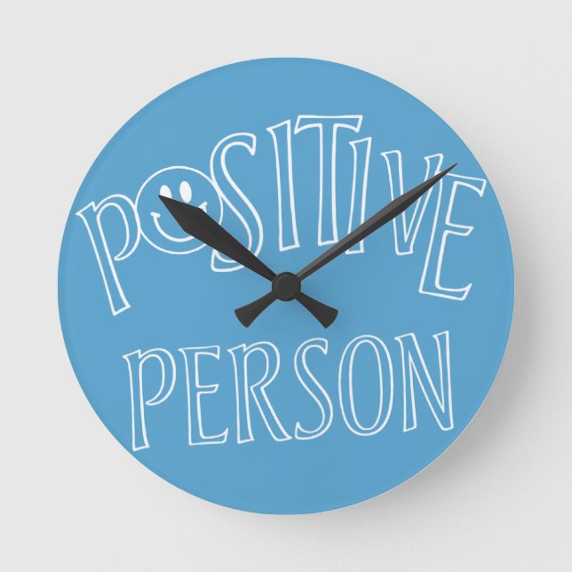 Positiv Person Rund Klocka (Framsida)
