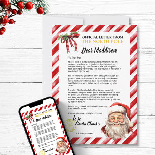 Positiv Personlig Naughty Brev från Santa Inbjudningar