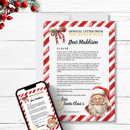 Positiv Personlig Naughty Brev från Santa Inbjudningar