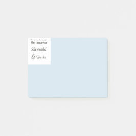 Positiv post: Flickor Post-it Block